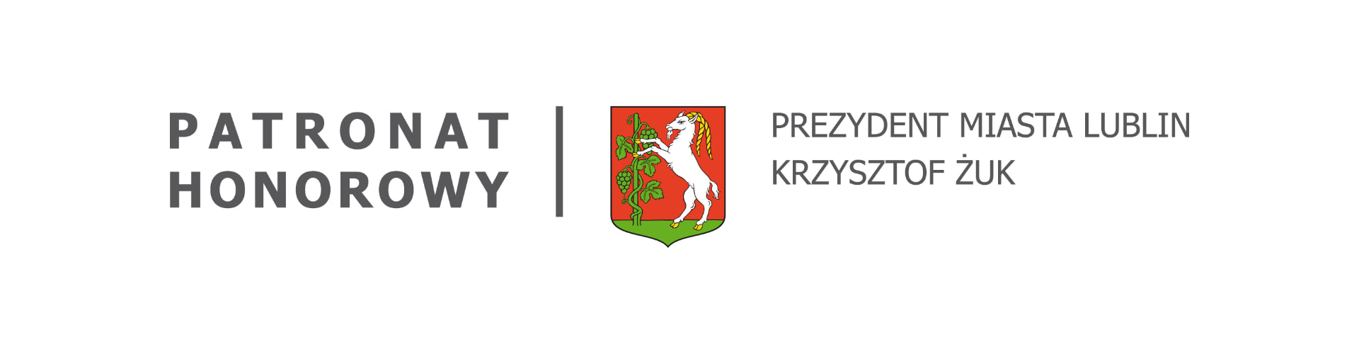 Patronat honorowy Prezydenta Miasta Lublin Krzysztof Żuk