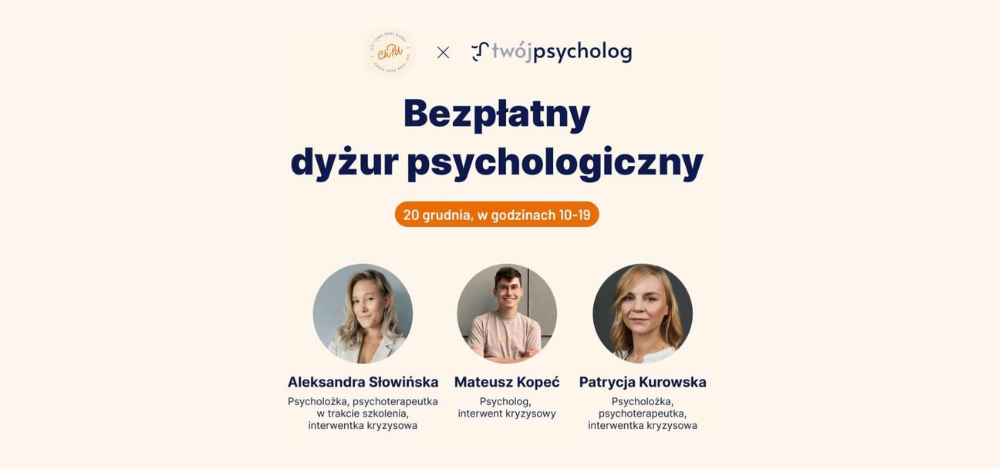 14 dyżurów psychologicznych